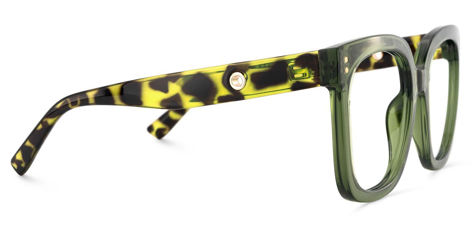 Women's Green Glasses With Square Shape6