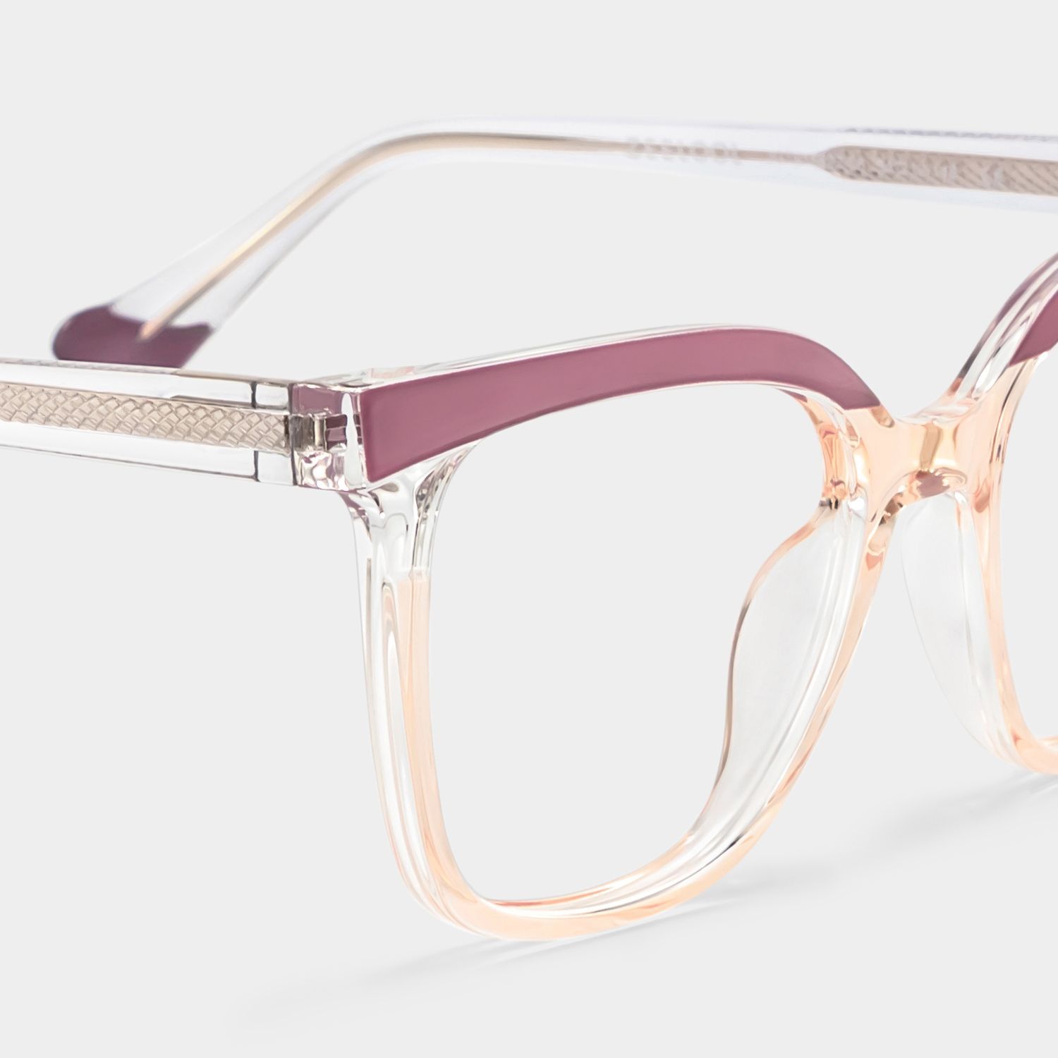 Square Tawana Purple Glasses Frames for Women | ZEELOOL4