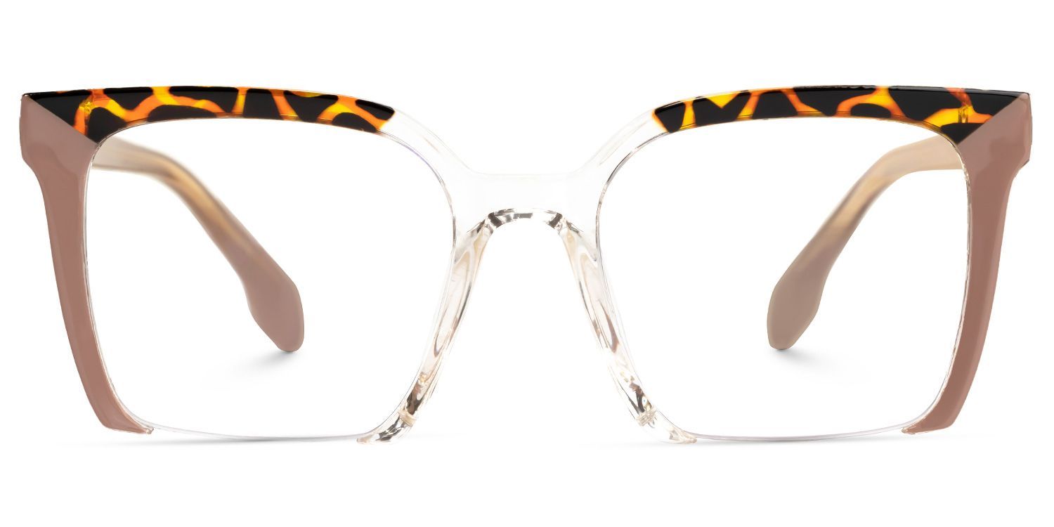 Misty Square Brown Glasses | Zeelool Glasses0