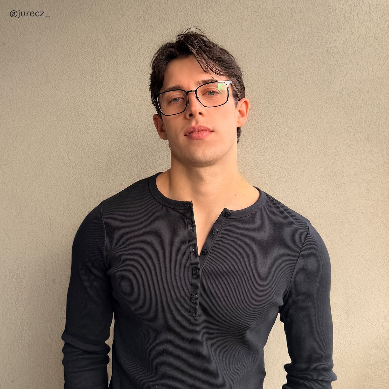 Aubrey Black Rectangle Frame Glasses for Men | ZEELOOL6