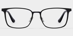 Aubrey Black Rectangle Glasses1