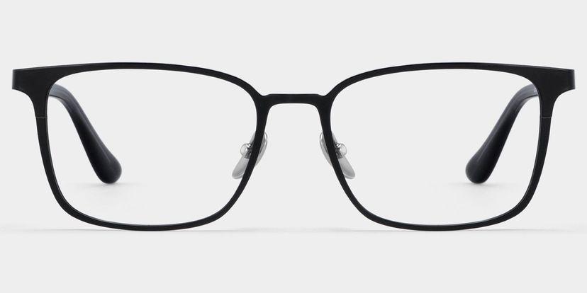 Aubrey Black Rectangle Glasses