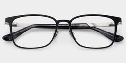 Aubrey Black Rectangle Glasses2