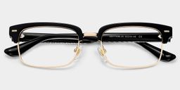 Eden Black Browline Glasses2