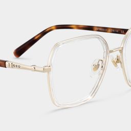 Sophie Clear Geometric Glasses5