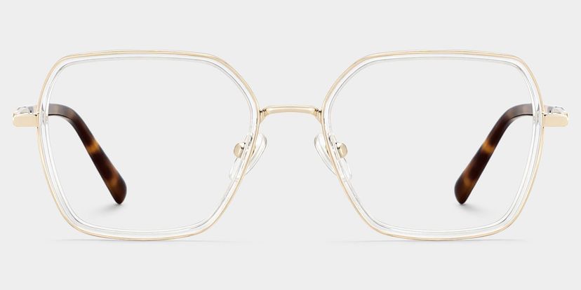 Sophie Clear Geometric Glasses