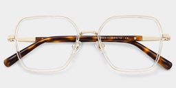 Sophie Clear Geometric Glasses2