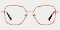Sophie Pink Geometric Glasses0