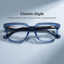 Michael Blue Square Glasses0