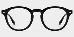 Frances Black Round Glasses1