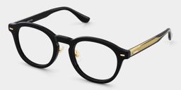 Frances Black Round Glasses3