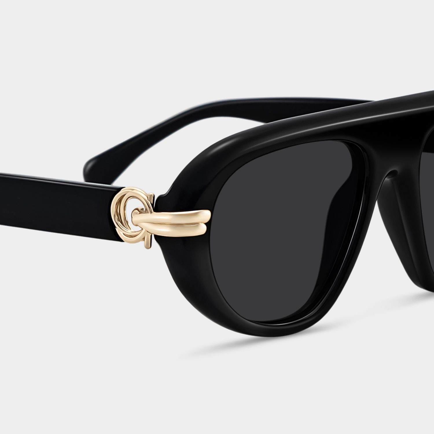 Aveline Aviator Sunglasses with Mixed Black Frames | ZEELOOL CA4