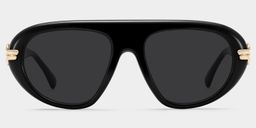 Aveline Black Aviator Sunglasses0