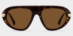 Aveline Tortoise Aviator Sunglasses0
