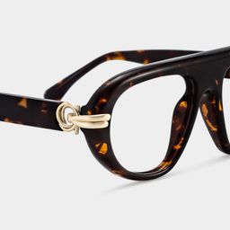 Aveline Tortoise Aviator Glasses5