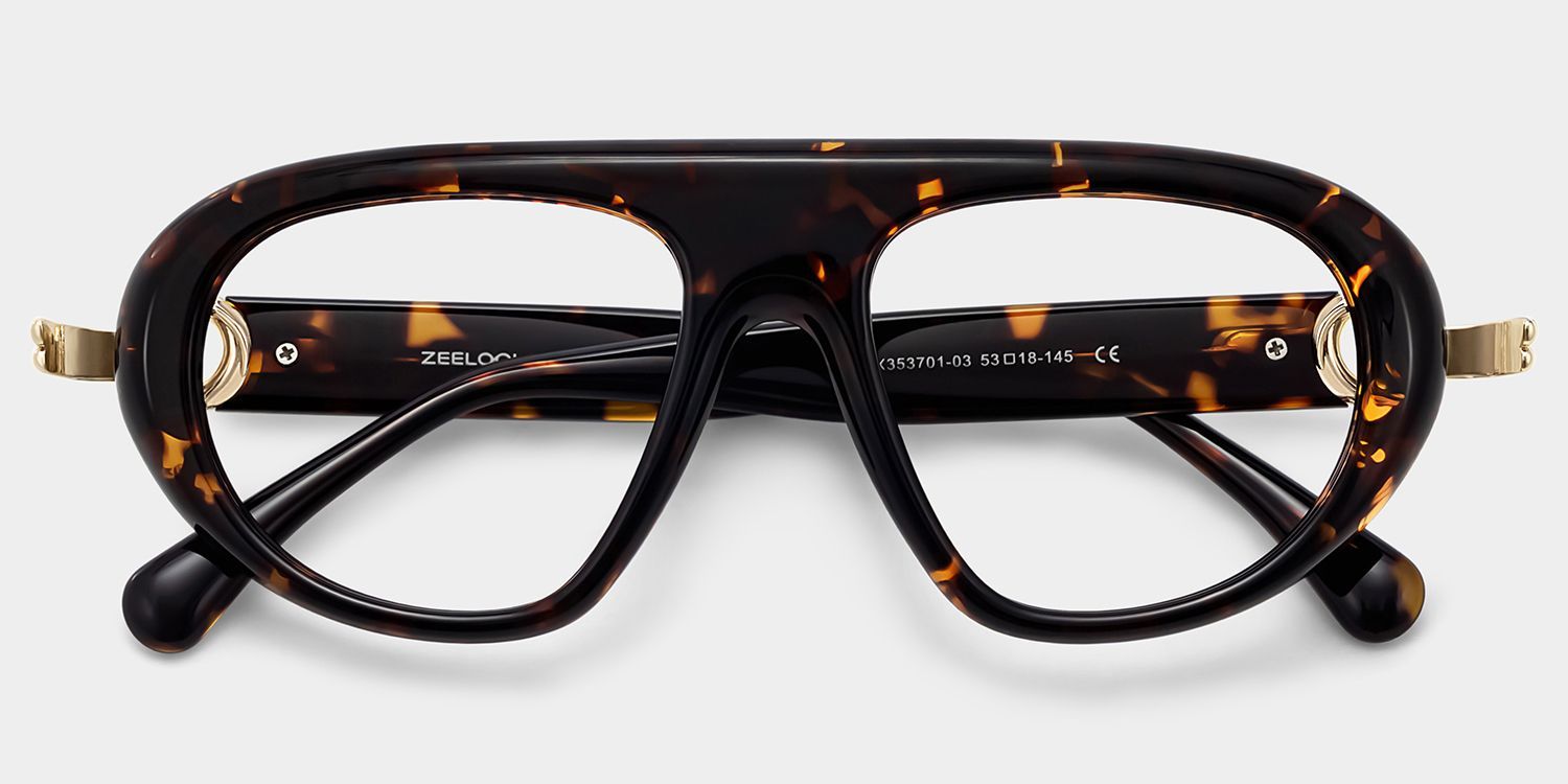 Aveline Tortoise Aviator Prescription Glasses for Women | ZEELOOL2