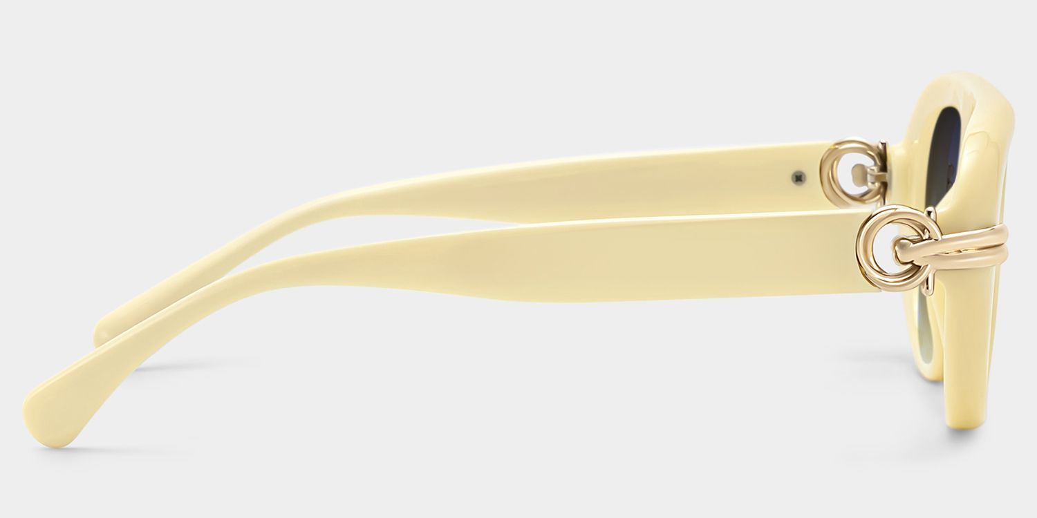 Aveline White Aviator Sunglasses to Frame Your Face | ZEELOOL CA3
