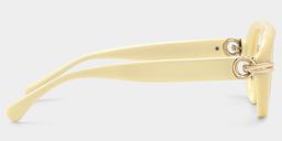 Aveline Creamy White Aviator Glasses3