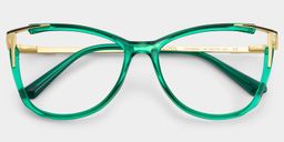 Yomary Green Cat eye Glasses1
