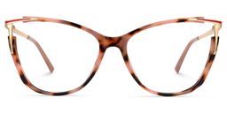 Yomary Pink-Tortoise Cat eye Glasses0