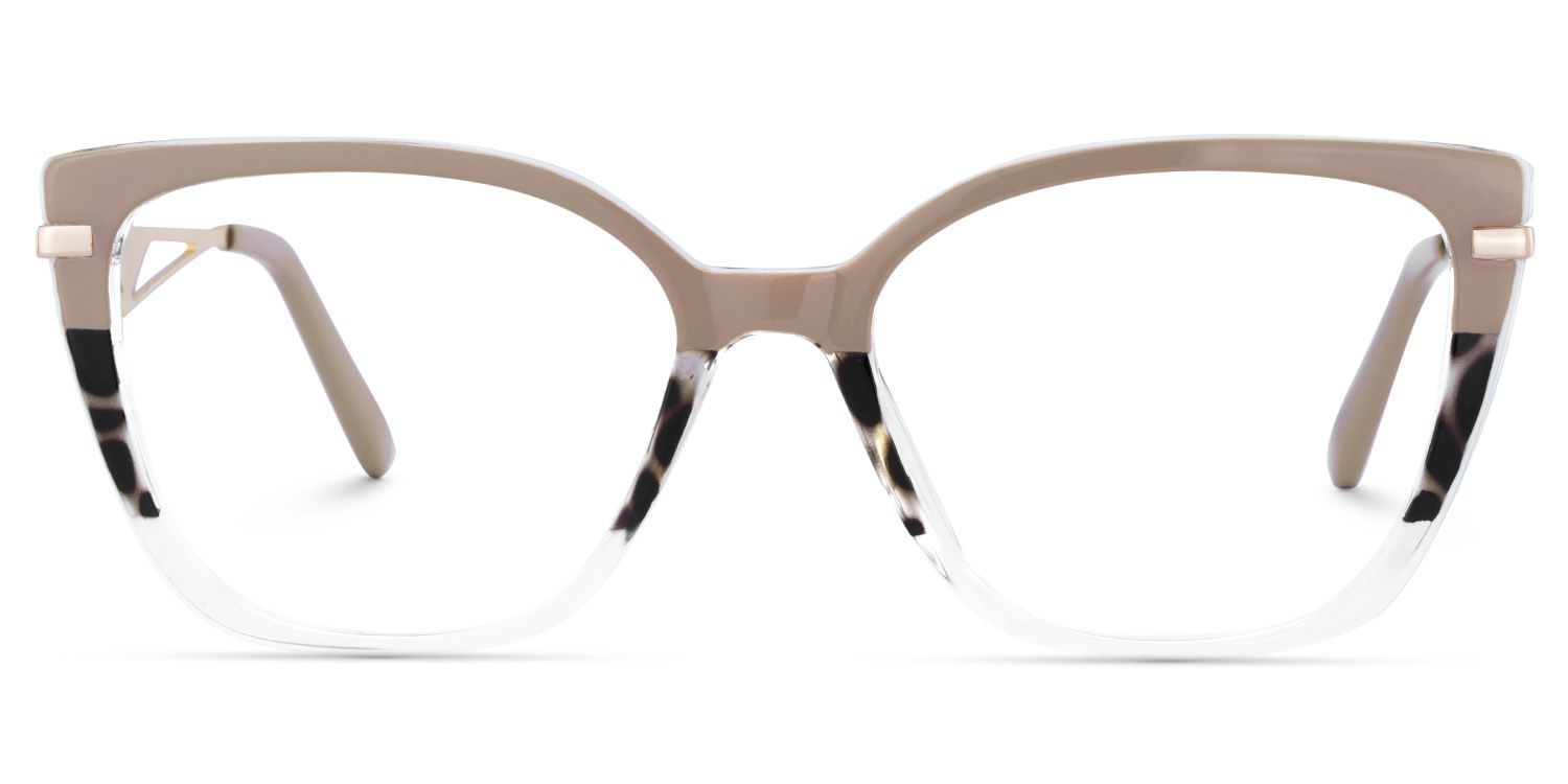 Margret Cateye Tortoise Khaki Glasses | Chic Mixed Frames | ZEELOOL0