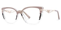 Margret Tortoise Khaki Cat eye Glasses2
