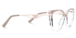 Margret Tortoise Khaki Cat eye Glasses3