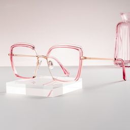 Cordaro Pink Square Glasses0