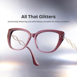 Alma Brown Butterfly Glasses0