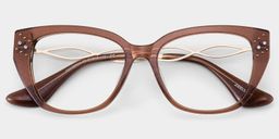 Alma Brown Butterfly Glasses2
