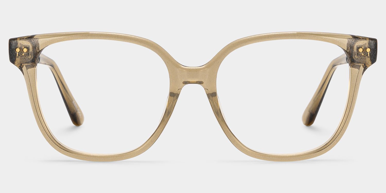 Clara Translucent Brown Cat Eye Glasses — Elegant Style | ZEELOOL0