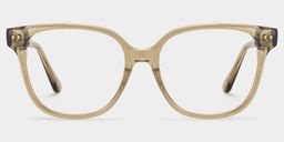 Clara Clear Brown Cat eye Glasses0