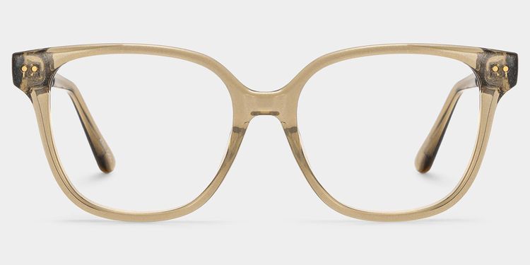 Clara Clear Brown Cat eye Glasses