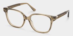 Clara Clear Brown Cat eye Glasses2