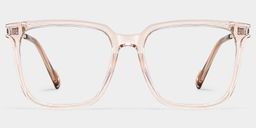 Zeyna Beige Square Glasses0
