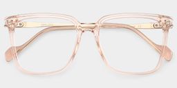 Zeyna Beige Square Glasses1
