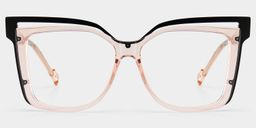Twolla Beige Square Glasses1