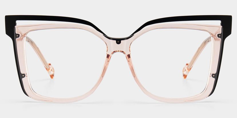 Twolla Beige Square Glasses