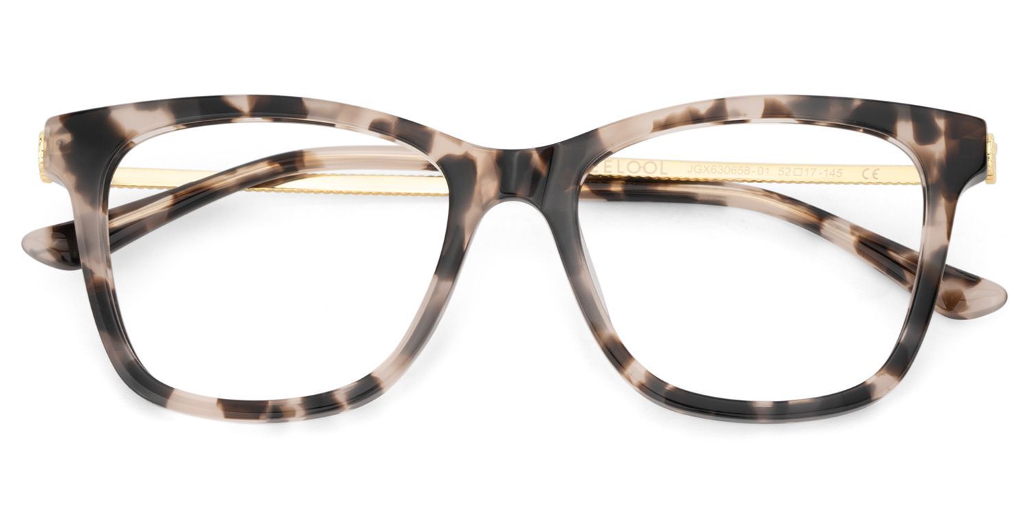 Large Rectangle Eyeglasses With Woven Metal Temples1