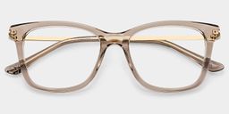 Vibert Brown Rectangle Glasses1