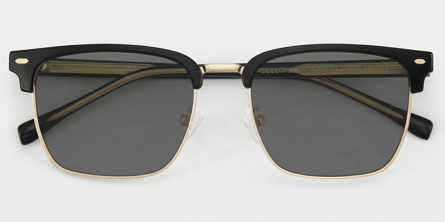 Braidsby Mixed Black Browline Frame Sunglasses | ZEELOOL1