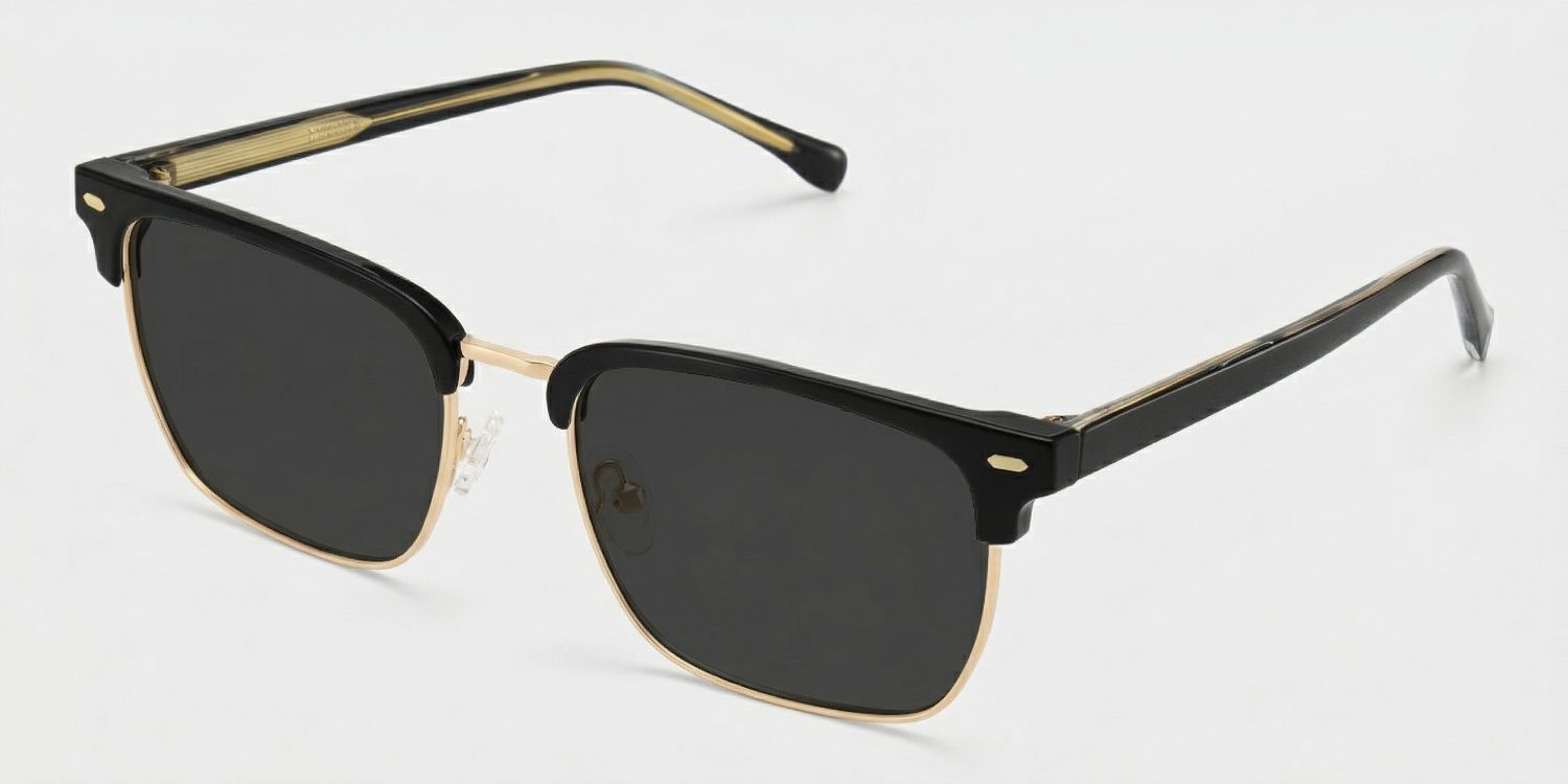 Braidsby Mixed Black Browline Frame Sunglasses | ZEELOOL2
