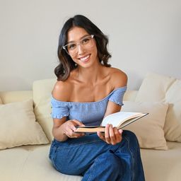 Tricee Clear Square Glasses2