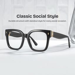 Scicluna Black Square Glasses0