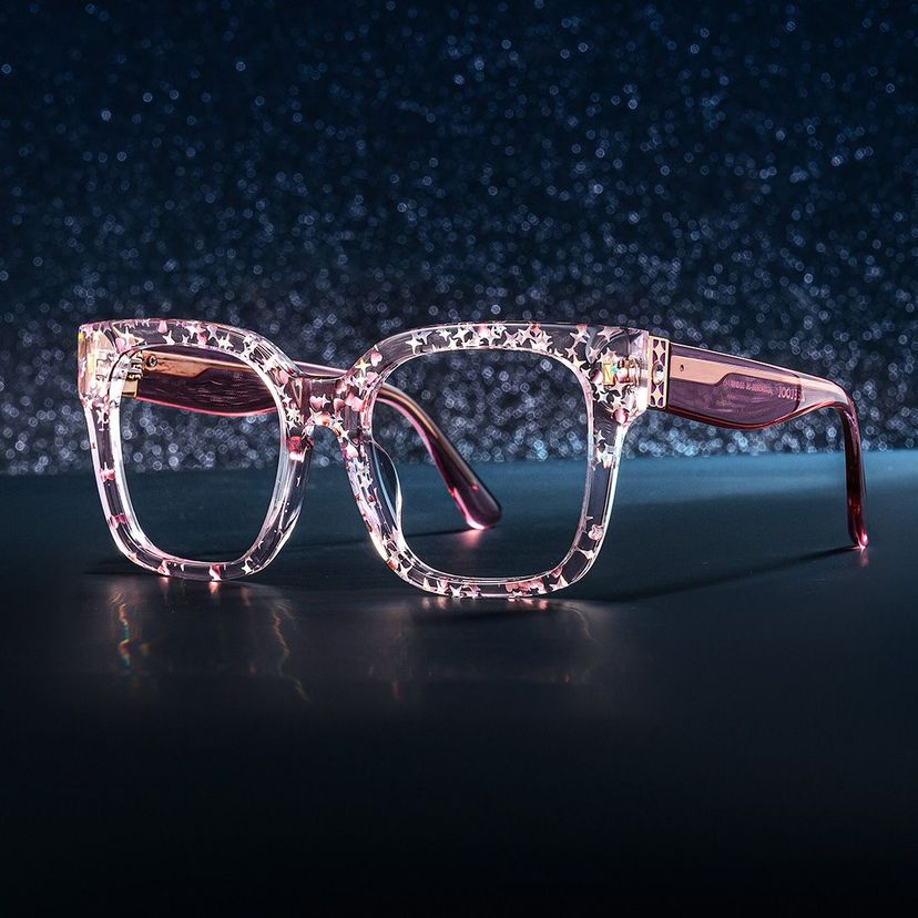 Scicluna Pink Square Glasses