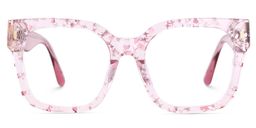 Scicluna Pink Square Glasses1