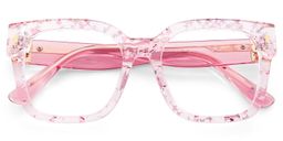 Scicluna Pink Square Glasses2