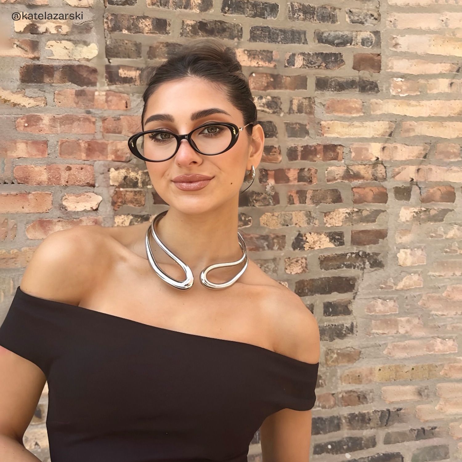 Blaire Black Frame Glasses with Oval Frame Online | ZEELOOL10