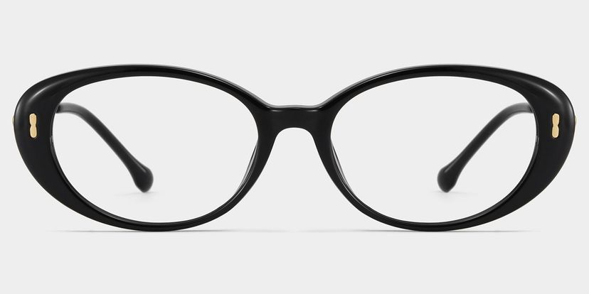 Blaire Black Oval Glasses