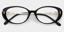 Blaire Black Oval Glasses4